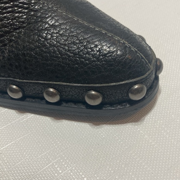 Apepazza Black leather mules with silver studding - Picture 3 of 13